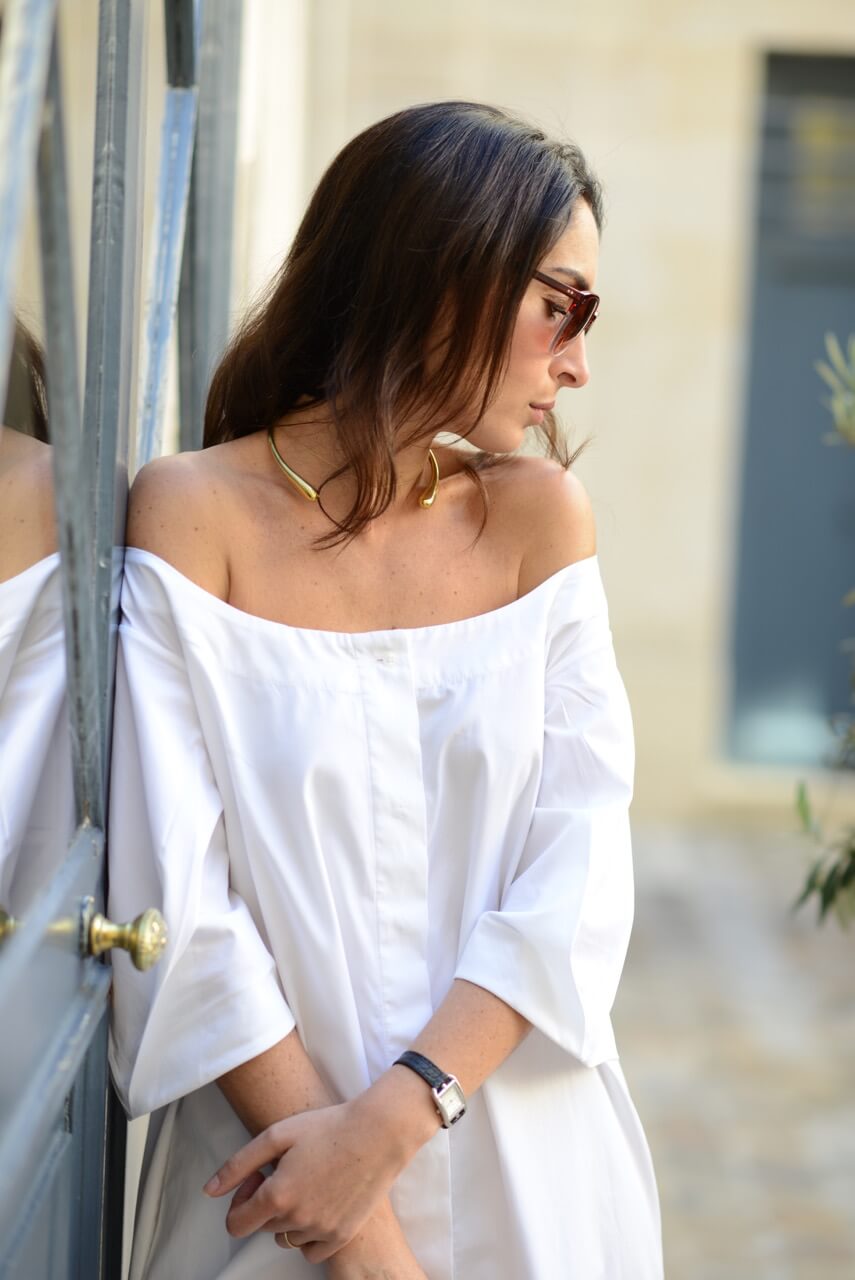 Parisian dolce vita | Isa Arfen little white dress